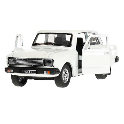 Машина металлическая инерционная АЗЛК Москвич-2140SL 12.5 см Технопарк AZLK2140M-12-WH 1